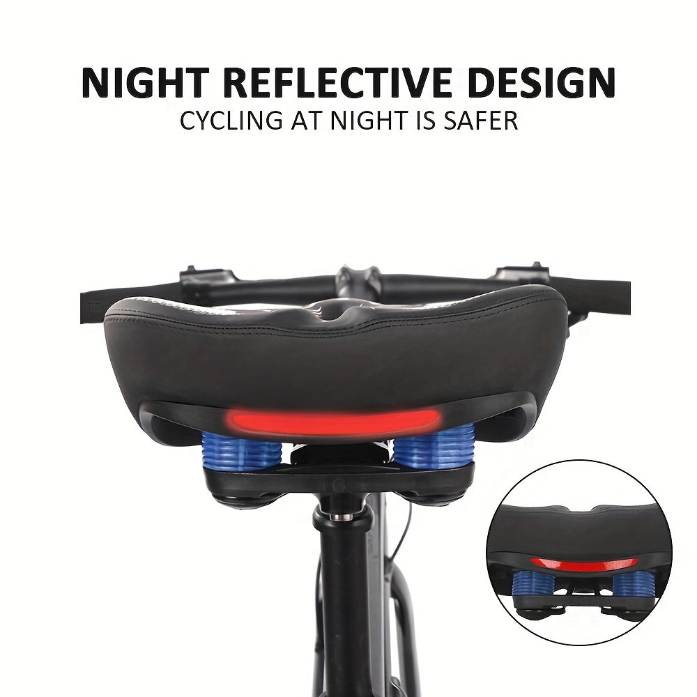JLETOLI Bike Seat Cushion Breathable Non-Slip PU Memory Foam