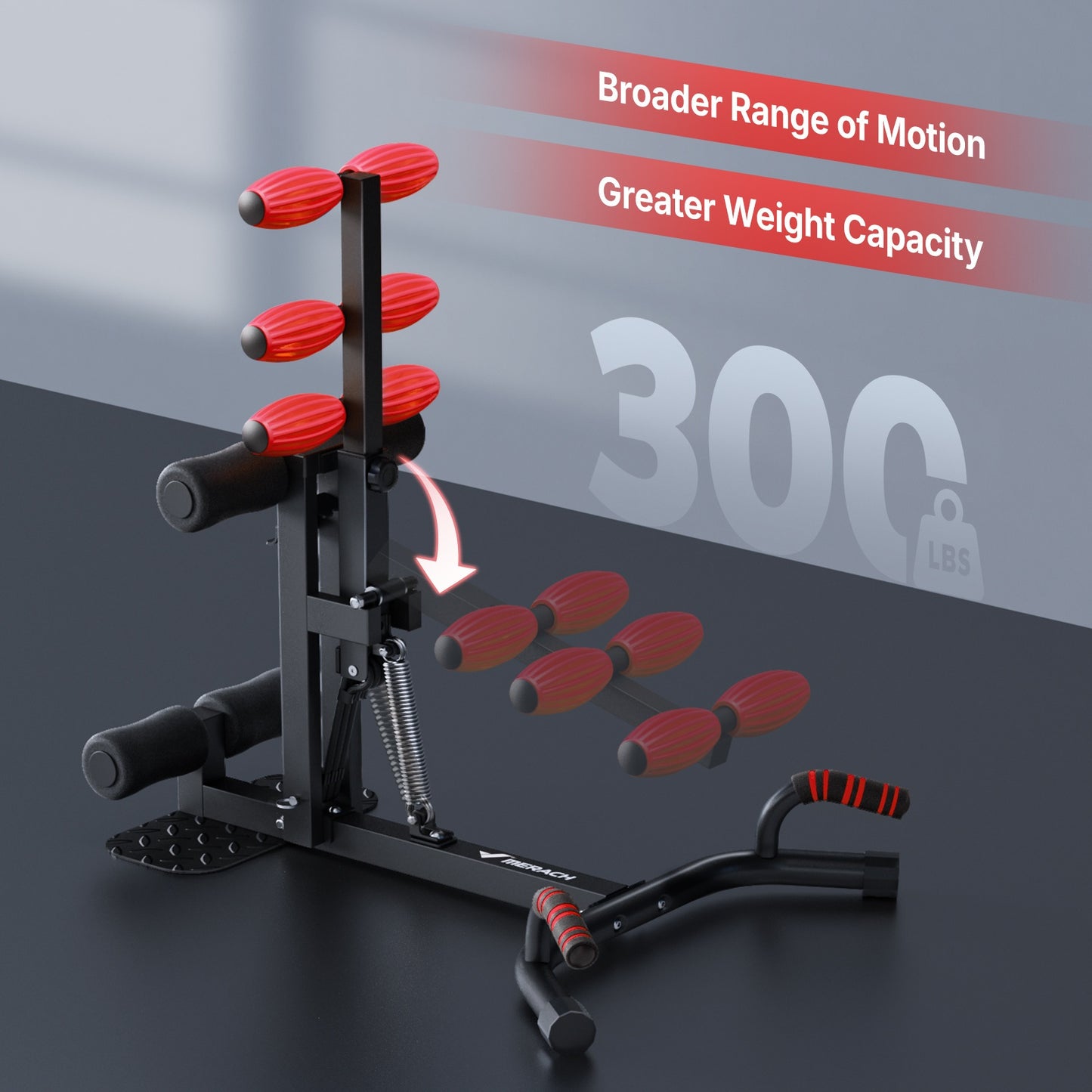 MERACH Deep Squat Machine for Women, Adjustable Glutes Trainer Machine, Core & Leg Exercise, Push Up Workout Equipment At Home Gym