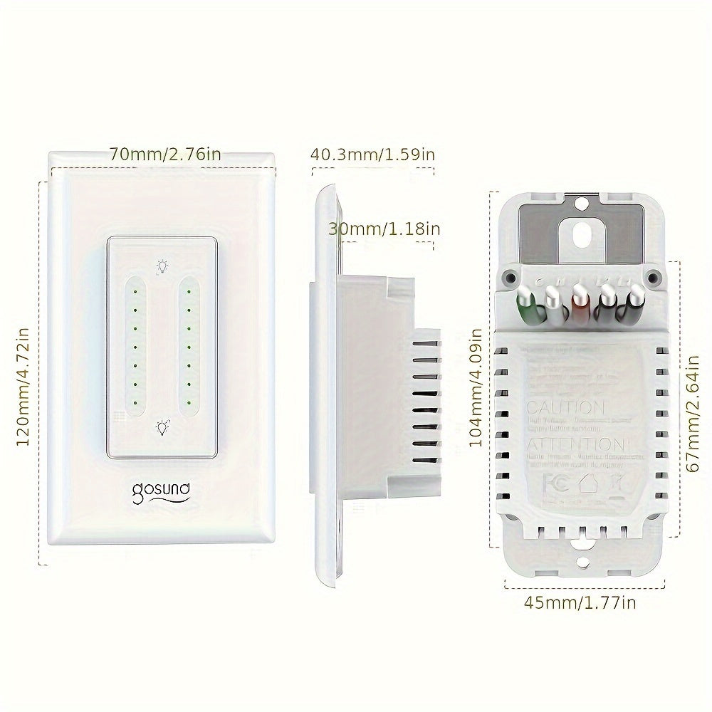 Gosund Smart Dual Dimmer Switch For Alexa And Google Home