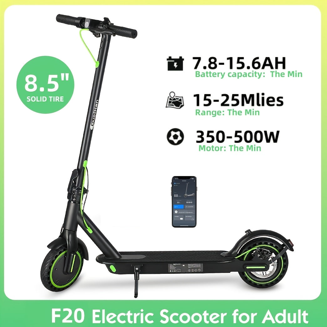 Lightweight Foldable Electric Scooter ,8.5" -10" Solid tires 7.8AH-15.6AH Battery, 19MPH  Speed, 350W-500W motor, 15-25 Miles Range ,Urban Commuting, Portable Mobility, Christmas present, Modern,City Travelers, Adult，tuya a