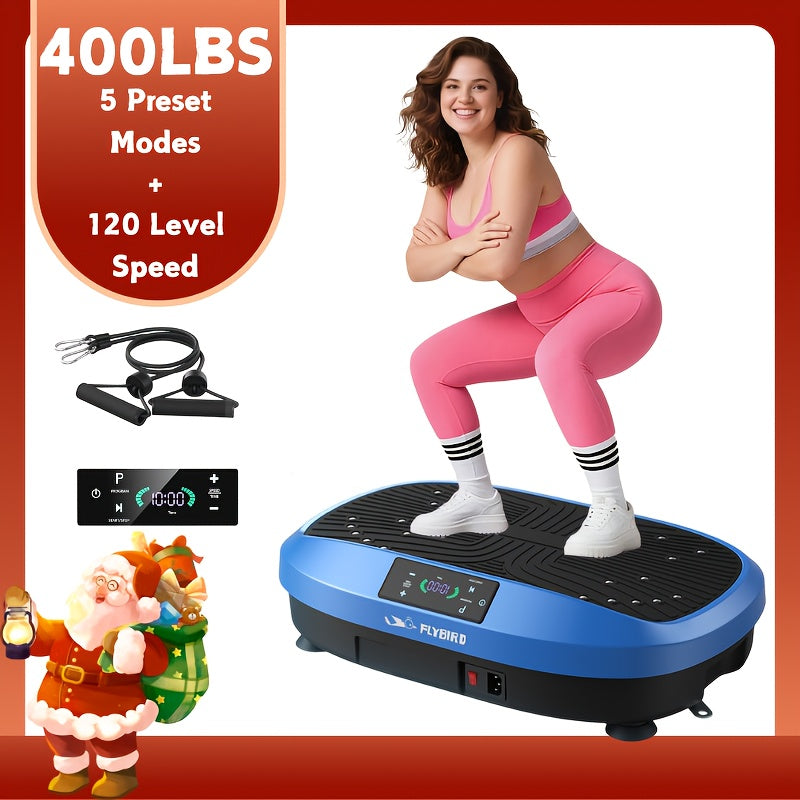 FEIERDUN 3D Vibration Plate Exercise Machine 9 Modes Full-Body Workout