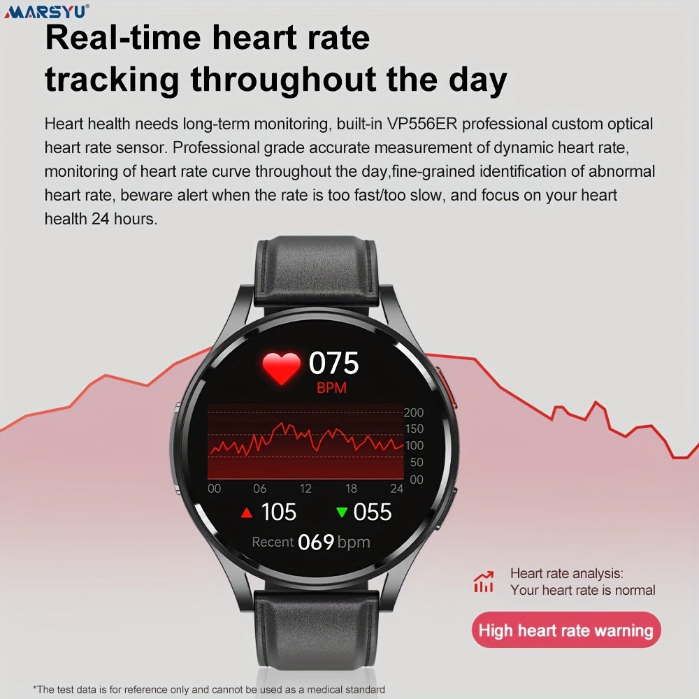 Women Men New Smart Watch, 260mAh Battery, 1.43'' AMOLED Screen, BT5.3 Call, 130+ Sport Modes, SOS Emergency Call, AI Intelligent Voice, Motion Tracking, Weather Forecast, Message Reminder, Fitness Tracker for IOS & Android,