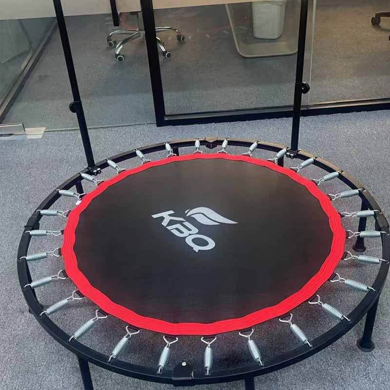 Trampoline Foldable With Adjustable Foam Handle For Home Fitness