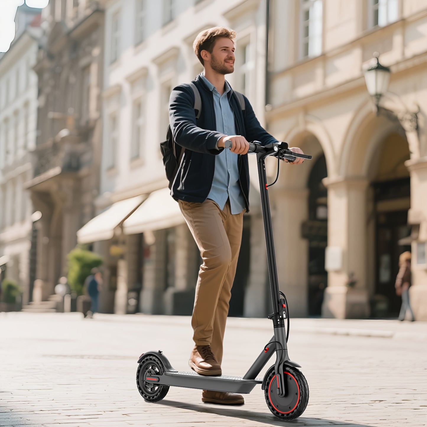 LADPED Folding Electric Scooter Long-Range Battery