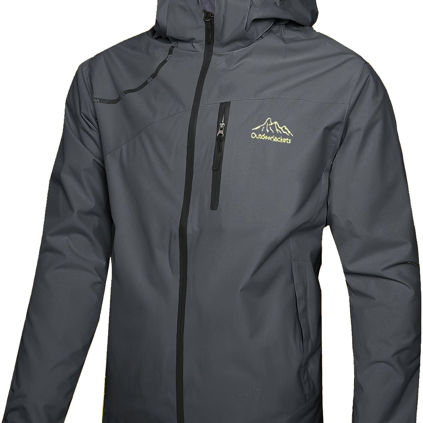 Rain Jacket Polyester For Men Outdoor Everyday Travel Use