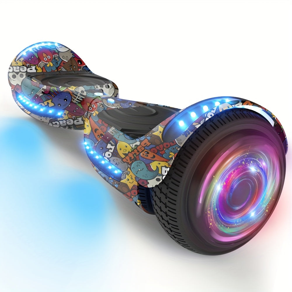 Scooter, Hoverboard 6.5 Inch with LED Lights, Self-Balancing Wheels, Electric Scooter