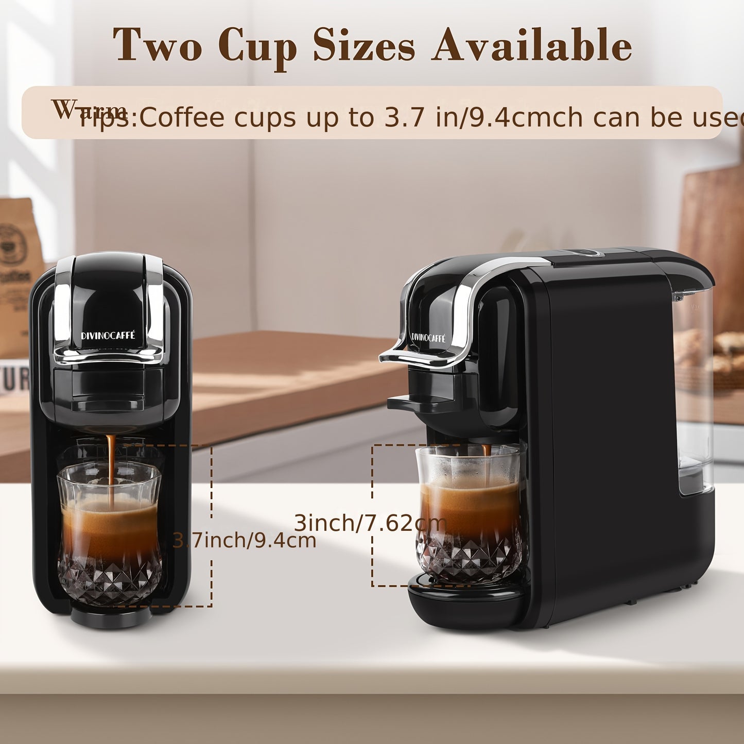 Espresso Machine 3-In-1 Capsule And Ground Coffee Compatible