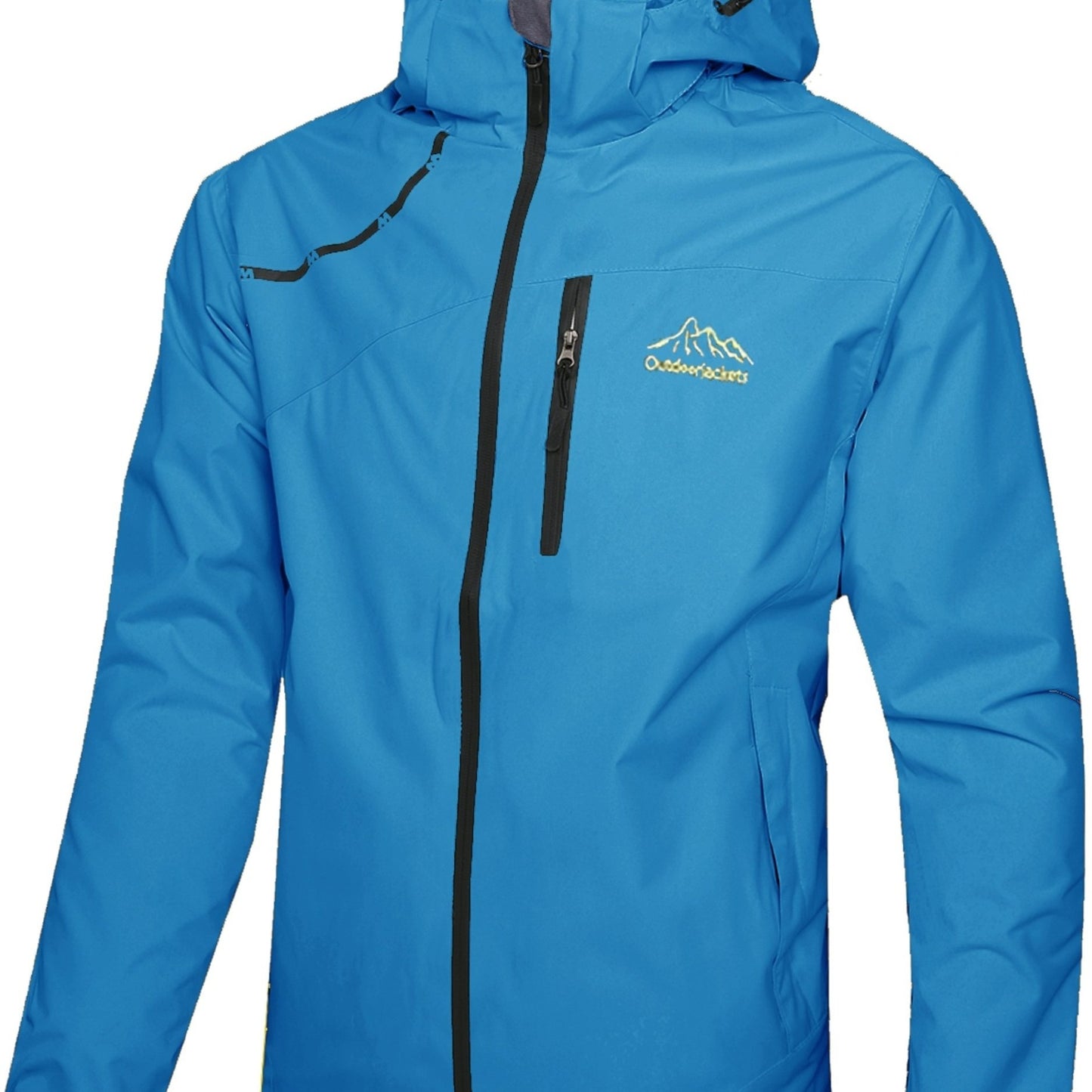 Rain Jacket Polyester For Men Outdoor Everyday Travel Use
