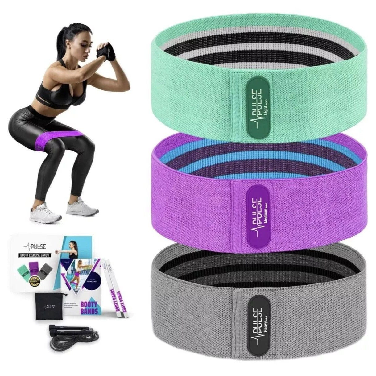 Resistance Bands Set Heavy Duty Exercise Kit For Home Fitness