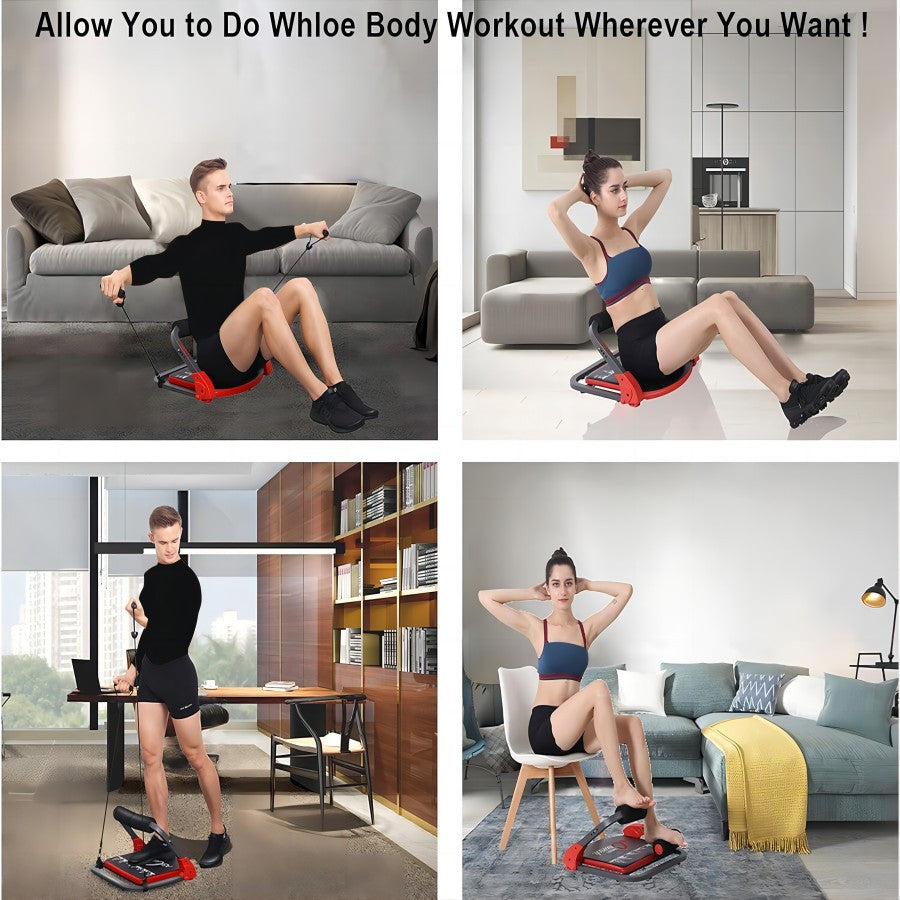 AB CRUNCH MBB Ab Crunch Machine With Resistance Bands