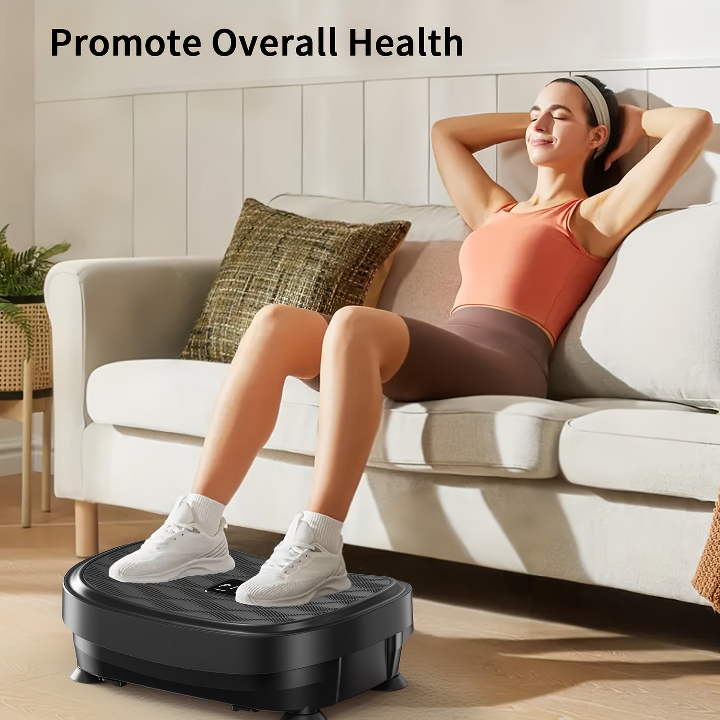 FEIERDUN 3D Vibration Plate Exercise Machine 9 Modes Full-Body Workout