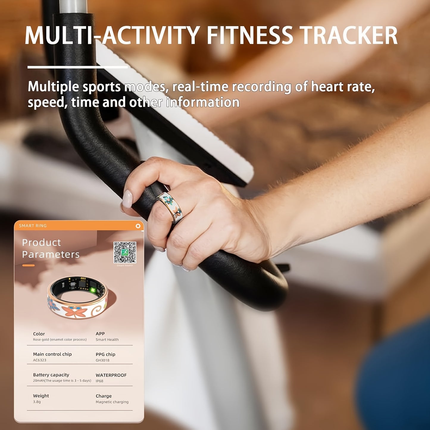 Smart Ring Sleep Monitor For iOS Android Wearable Tech