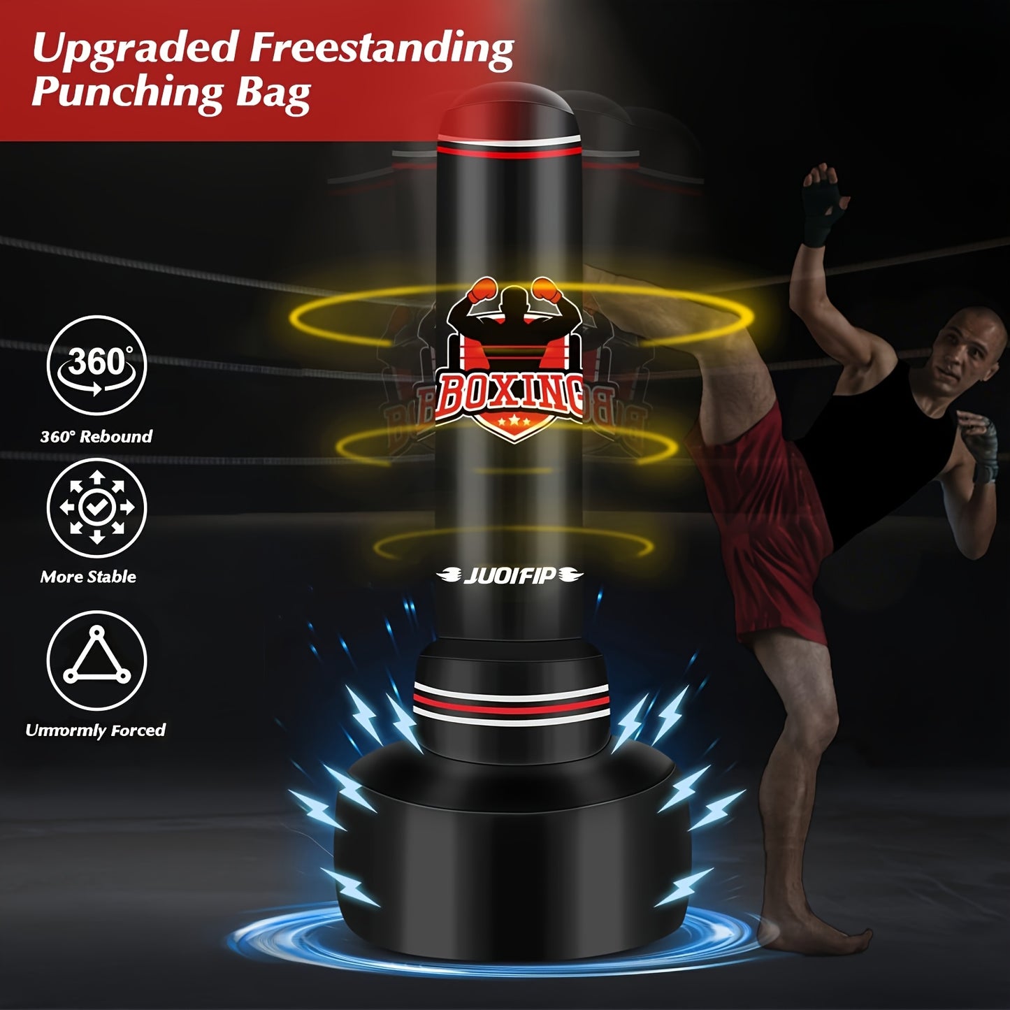 YORWHIN Upright Punching Bag Heavy Duty PVC Training