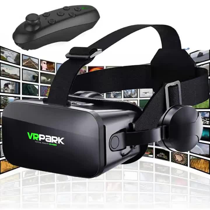 VR Headset All-In-One 3D Immersive Gaming, Lightweight ABS