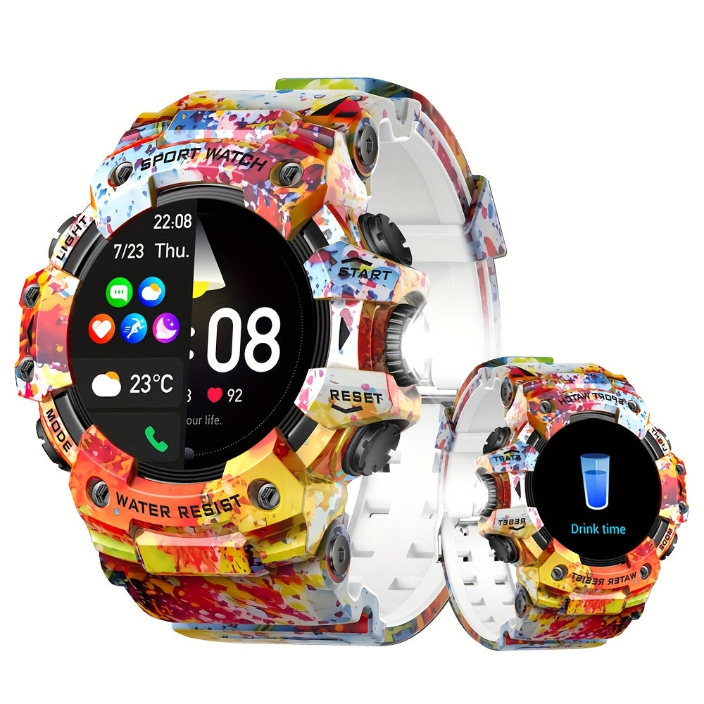 Smartwatch IP68 Waterproof Fitness Tracker Android iOS Compatible