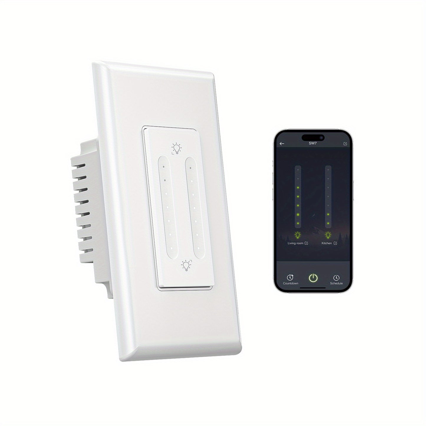 Gosund Smart Dual Dimmer Switch For Alexa And Google Home