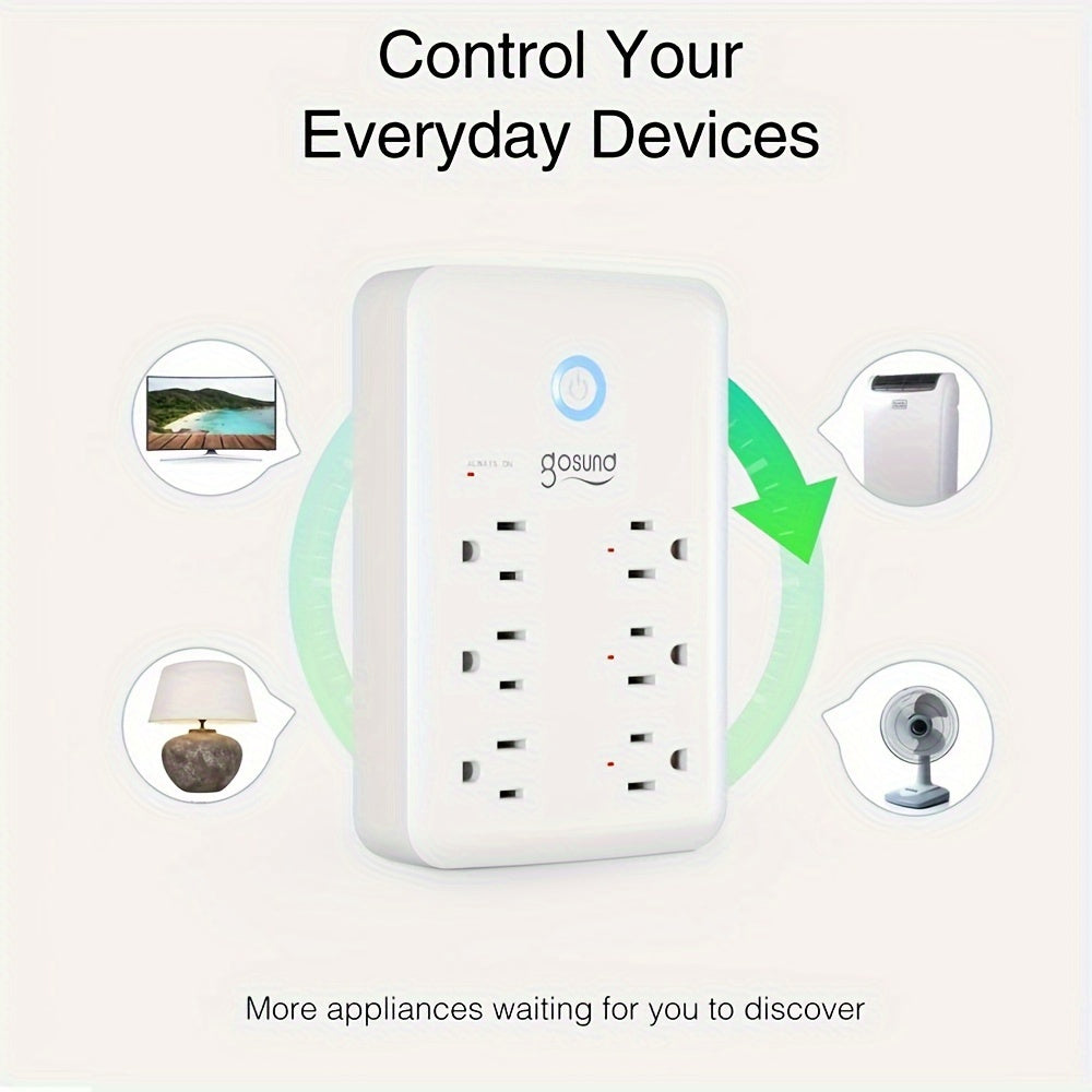Gosund Power Strip With 3 USB Ports And Individual Outlets