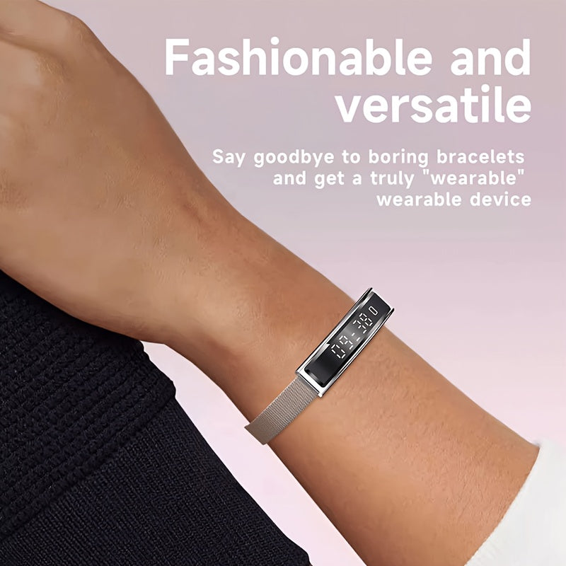 Intelligent Wristband Featuring a High-Definition Touchscreen, Made with a Zinc Alloy Casing, Equipped with a Sports Tracker And Step Counter - a Versatile Fitness Watch That Works with Both Iphone And Android, Has a USB Rech