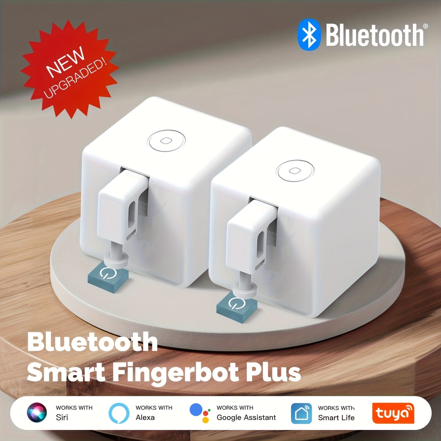 MOES Fingerbot Wireless Touch Button Two-Pack Alexa and Google Home