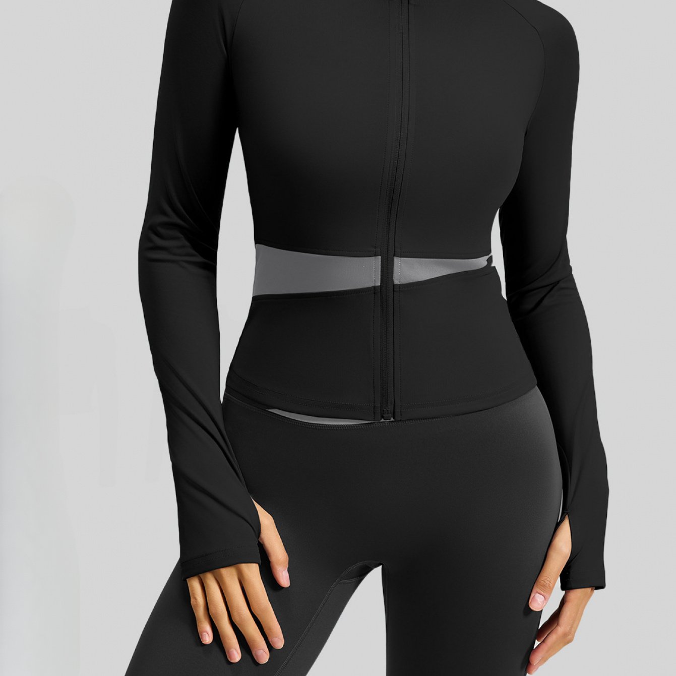 2pcs Color-Blocked Yoga Ensemble | Barely-There High-Stretch Exercise Attire | Women'S Body-Shaping Wear