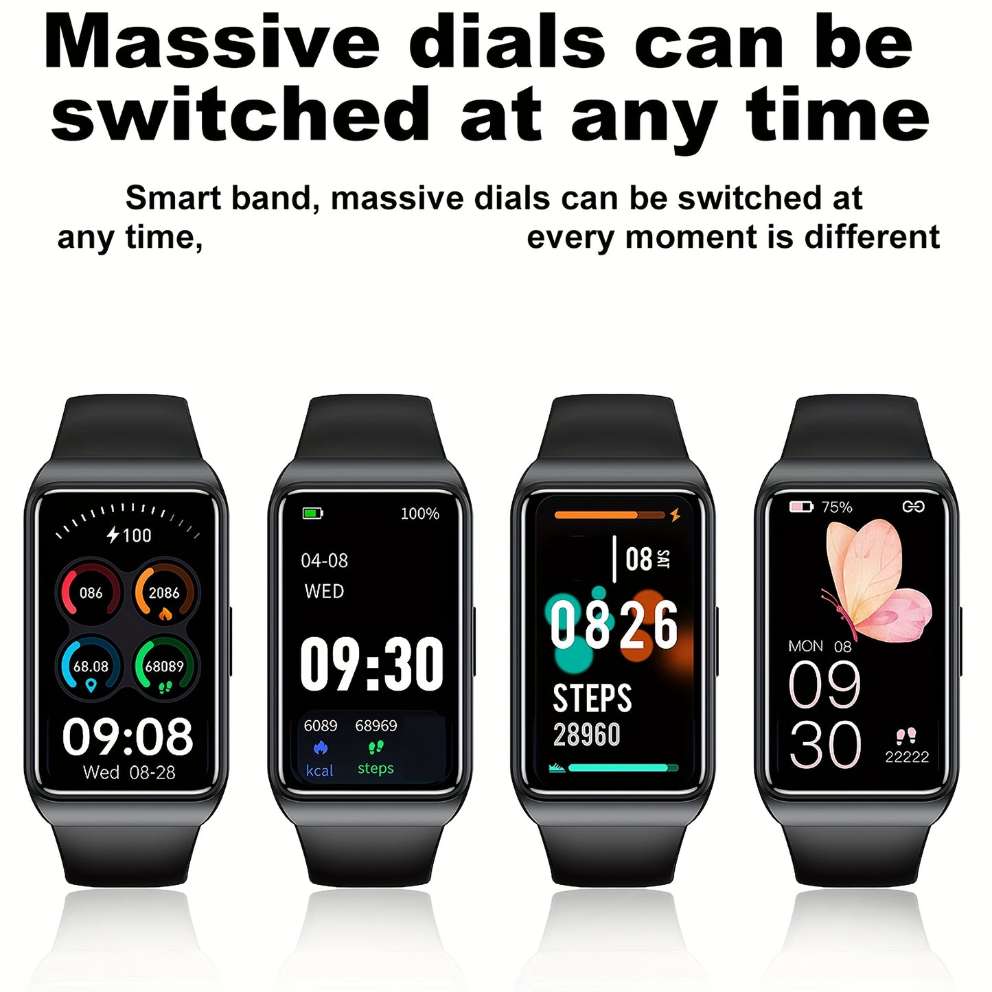SGDDFIT Smart Watch Multi-Function Fitness Tracker with USB Rechargeable