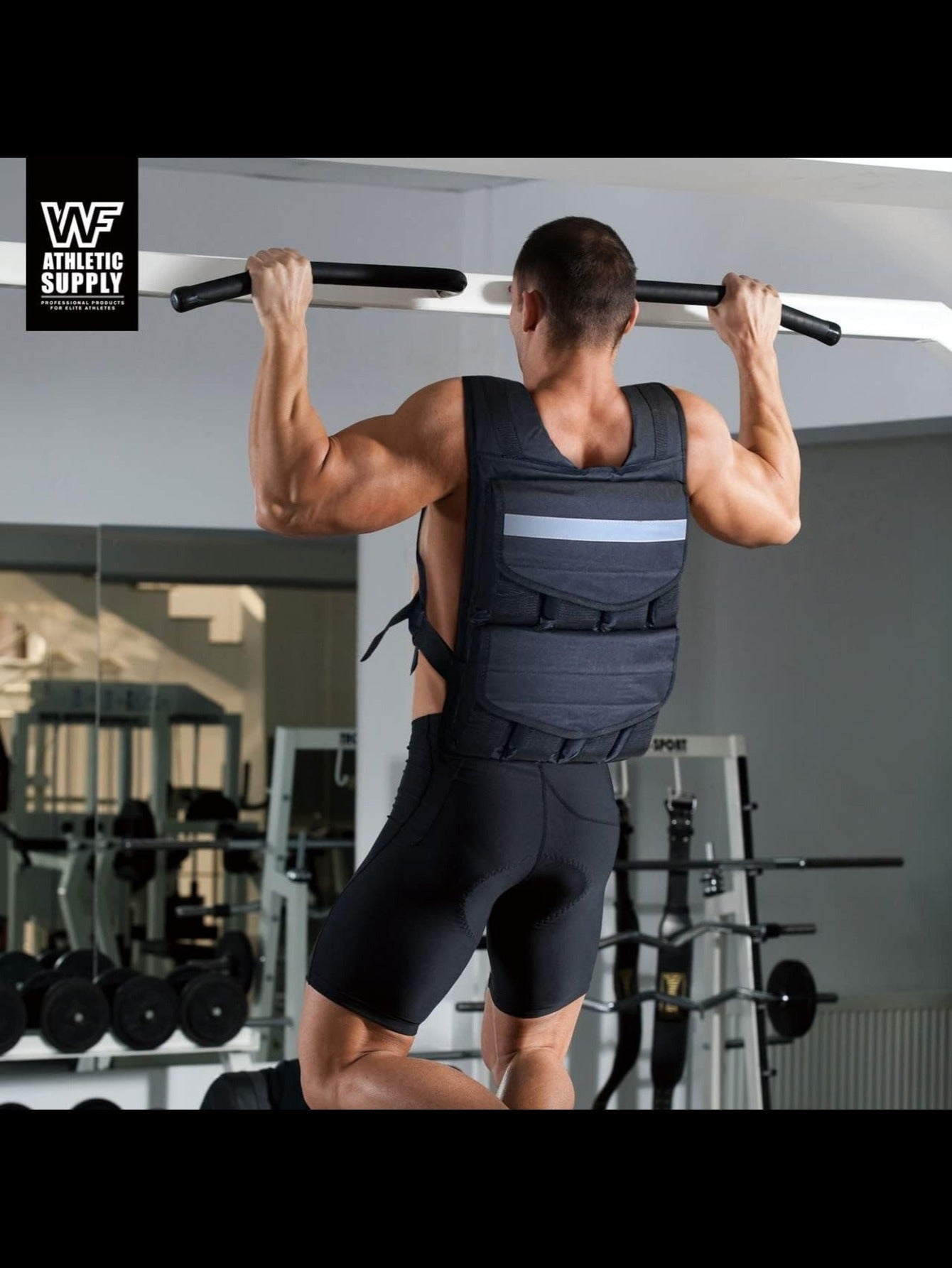 CAPHAUS Weighted Vest For Strength Training Adjustable 50 Lb