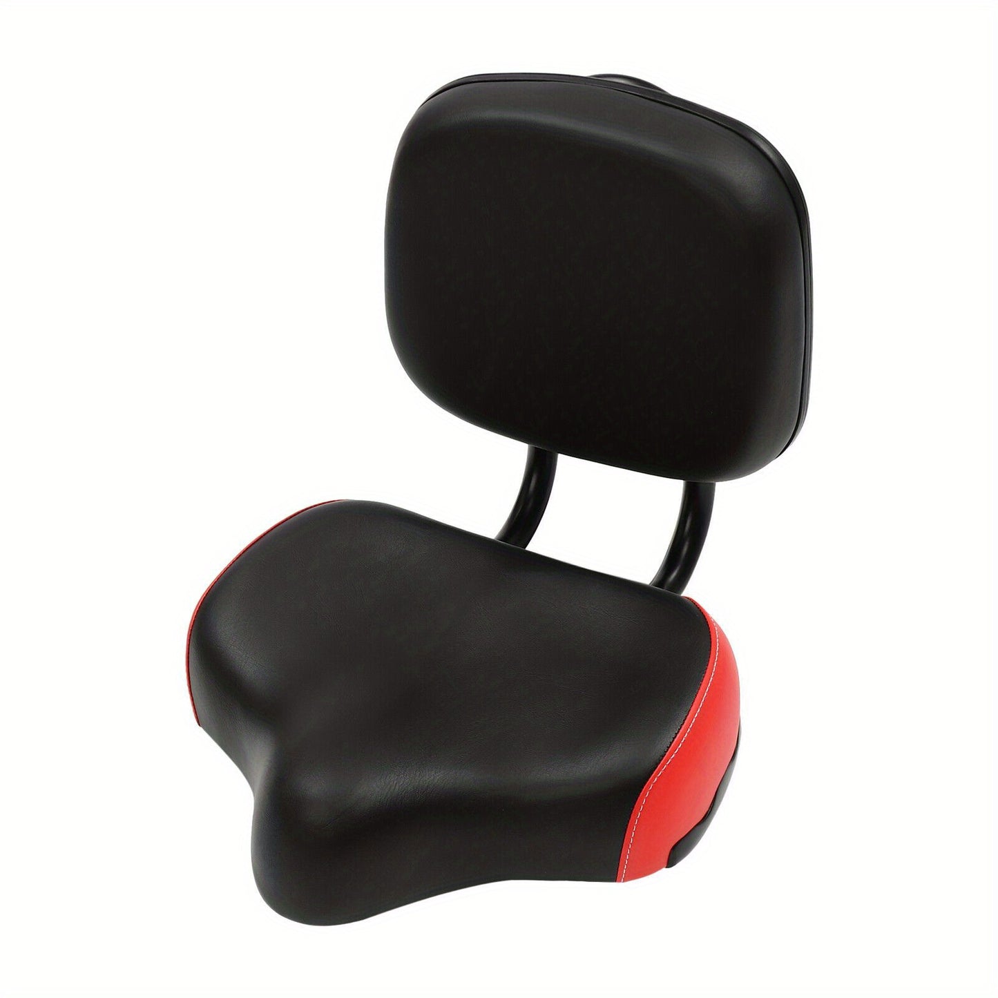OUKANING Bike Seat With Backrest Heavy-Duty Wide Cushion Foam