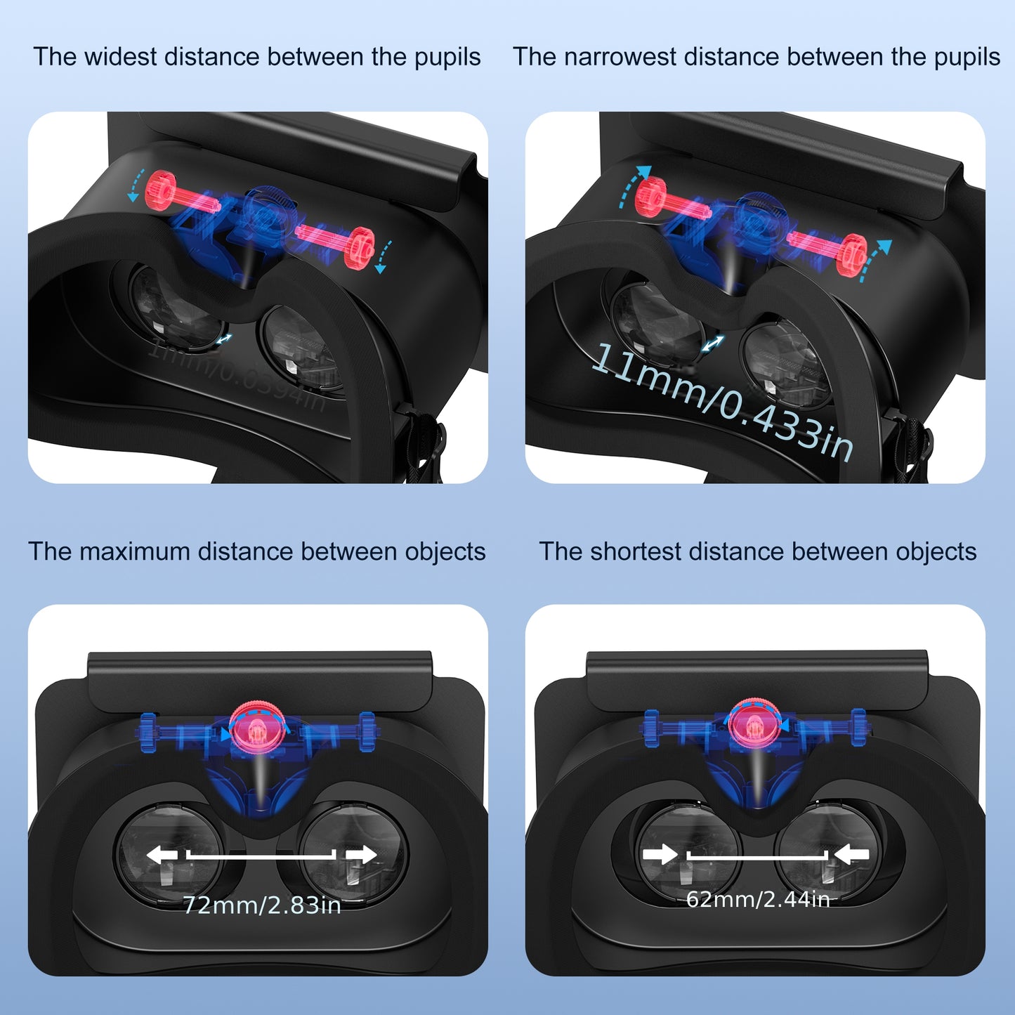 Switch 2 VR Headset Accessory ABS With Adjustable Pupil Distance