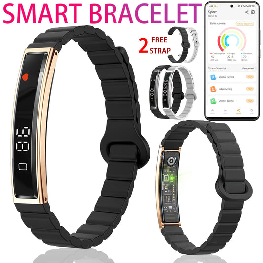 Smart Bracelet Fitness Tracker With Display Health Monitor