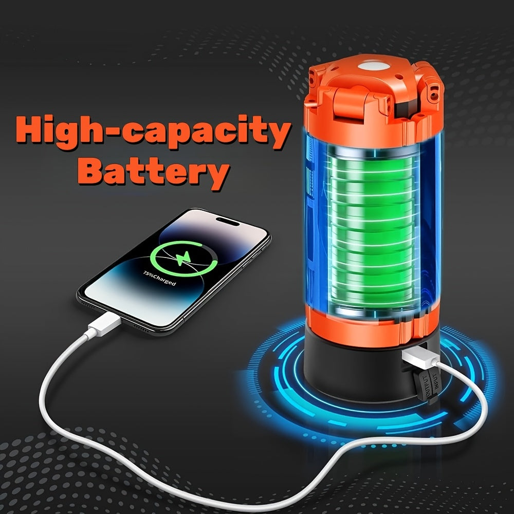 AUXTUR Portable Camping Light with Stand, Rechargeable Camping Lamp, 15000/20000mAh High-Capacity Battery, Tent Lights for Camping, Power Outages, Hiking, Fishing, Thanksgiving Christmas Birthday Anniversary Surprise Gifts fo