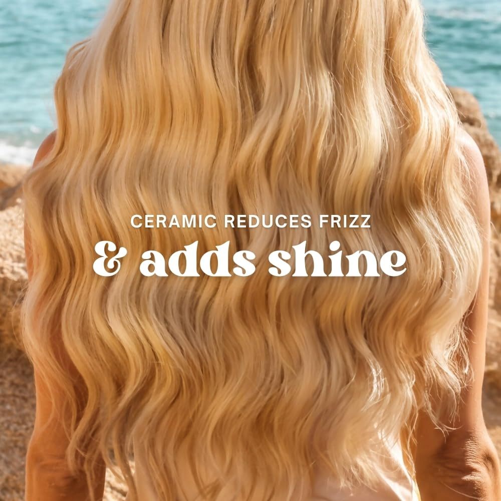 Beachwaver Co. B1 Rotating Curling Iron Midnight Rose (BW160) – Automatic 1" Ceramic Rotating Curling Iron with Short Beveled No-Kink Clamp, Bi-Directional Arrow Buttons, 3 Heat Settings 290°F/350°F/410°F, Even Heat for