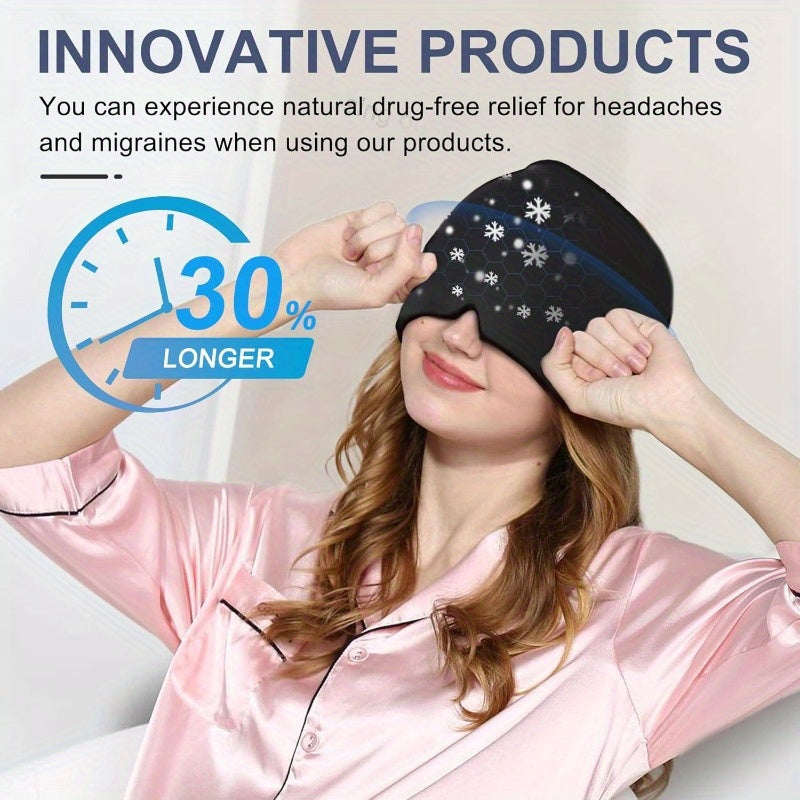 NUAN Migraine Relief Gel Ice Head Wrap for Cold Therapy