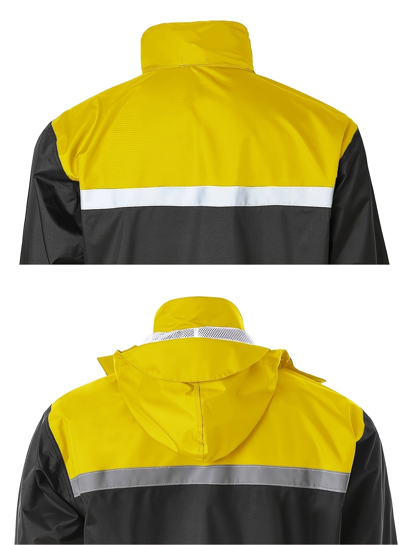 Men's Rain Suit High Visibility Reflective Jacket Pants