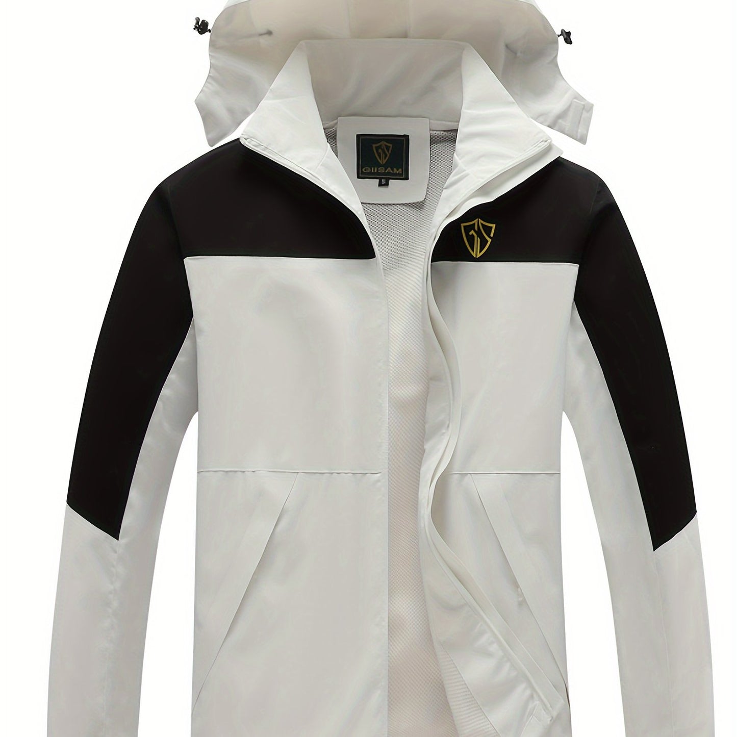 Raincoat Men's Polyester Jacket for Outdoor Adventures