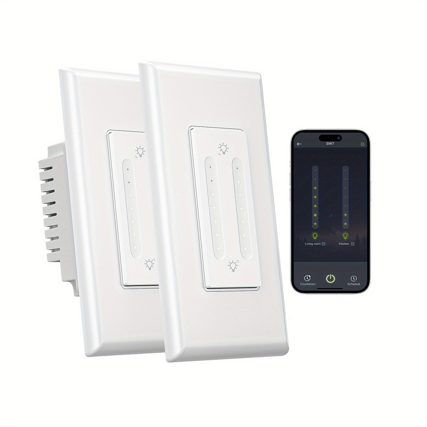 Gosund Smart Dual Dimmer Switch For Alexa And Google Home