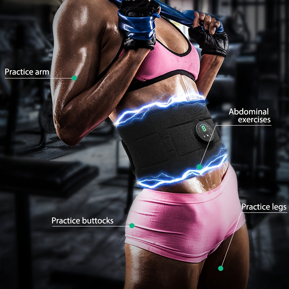KTSEffect Abdominal Muscle Stimulator EMS Belly Trainer With LCD