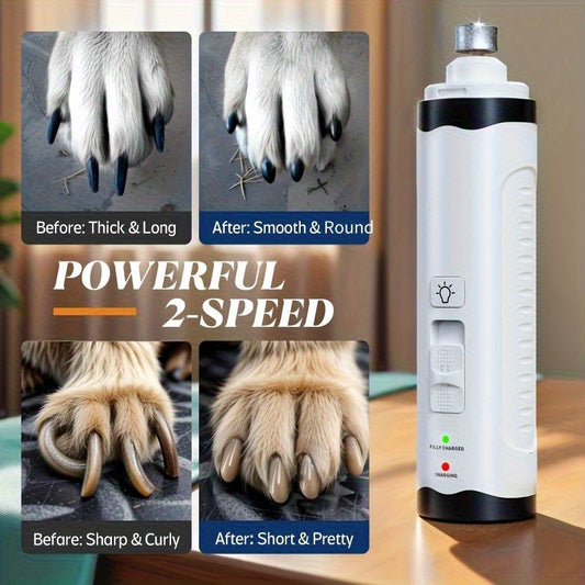 Pet Nail Trimmer LED Light With Visual Progress Display