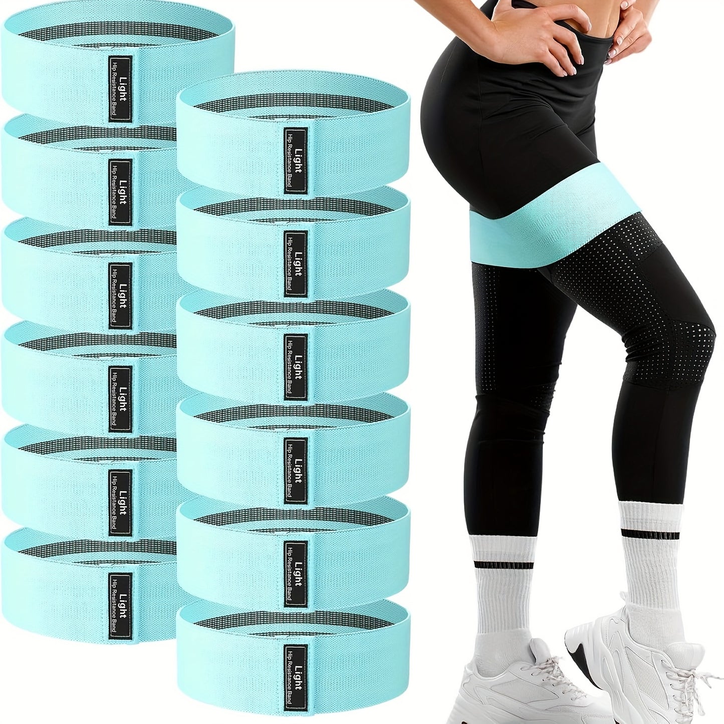 UNIT Fabric Resistance Bands Non Slip Leg and Glute Set