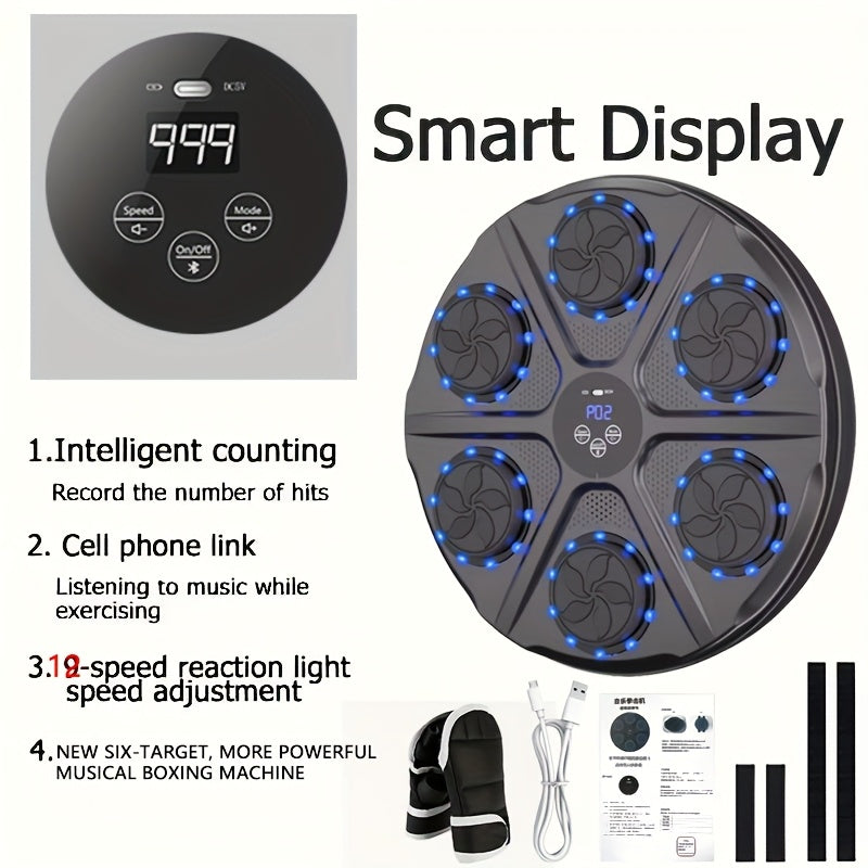 BILLNA Interactive Boxing Machine With Wireless Music And Wall Mount