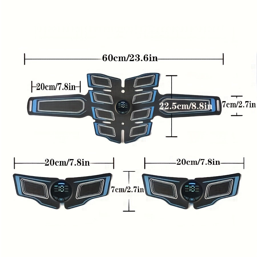 ABS Stimulator, EMS Stimulator, Muscle Training, Rechargeable EMS Fitness Massage Belt -6 Modes, 18 Level Intensity, Muscle Training And Physical Therapy Stimulator, Lithium Battery Power Supply, Can Be Used As A Gift For Men