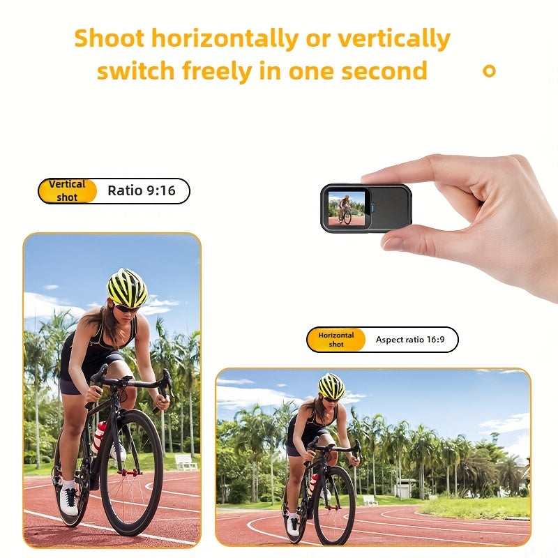 MUOXUEQN Thumb Camera 5K Ultra HD 60fps Wearable Action