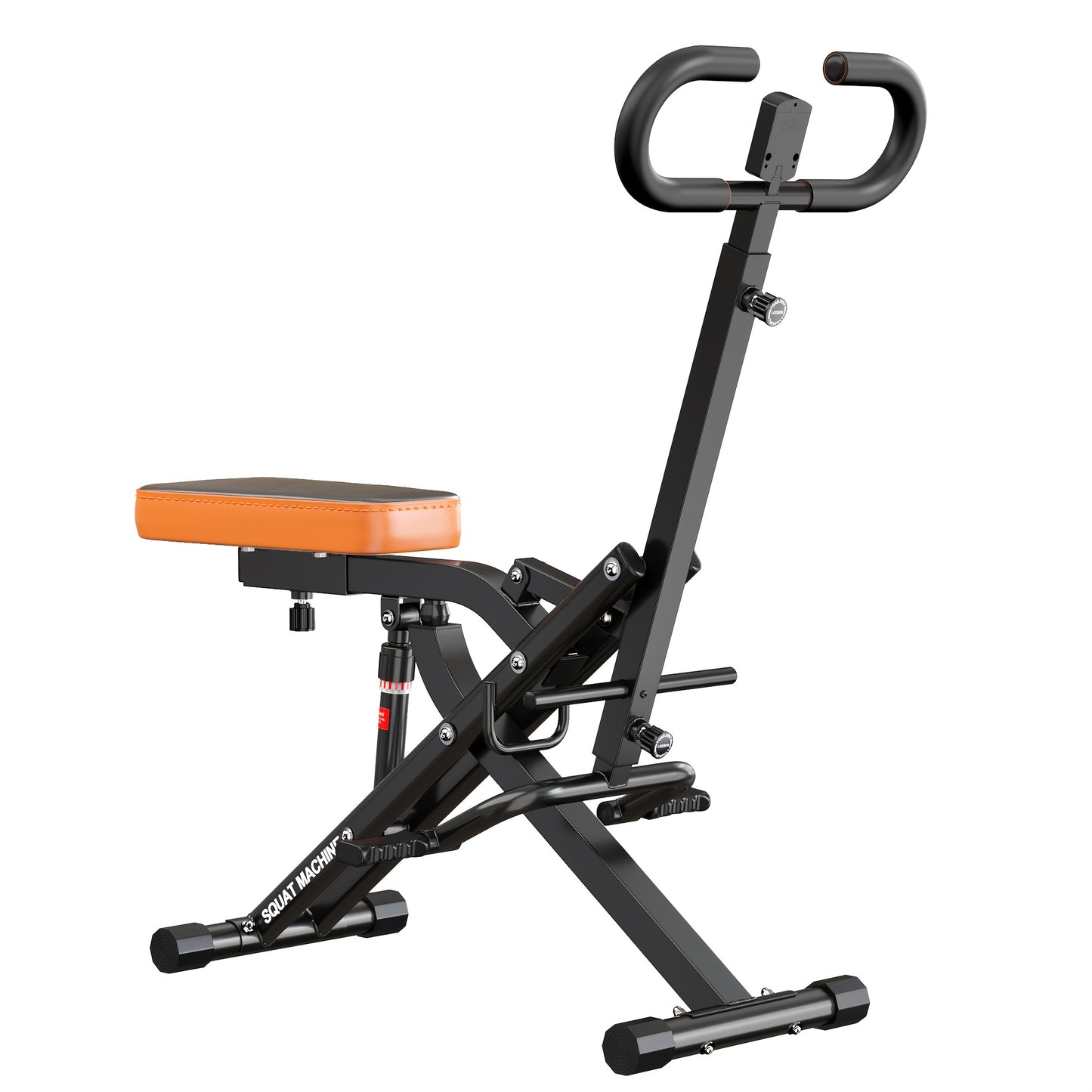 SOGES 2-in-1 Squat And Rowing Machine, Foldable Exercise Equipment with Easy Setup, Home Workout Machine for Glutes And Legs, Glute Trainer