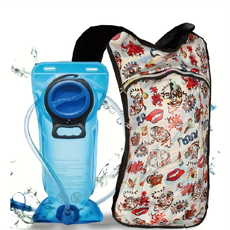 Laser Outdoor Backpack with 2-liter Water Bag - A Must-have for Holidays! Rave Water Bag Backpack, Suitable for Outdoor Activities Such As Hiking, Running, Cycling, Etc
