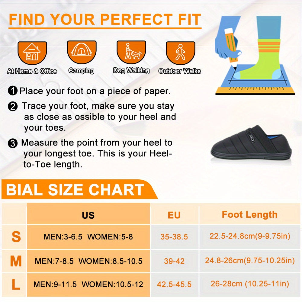 BIAL Slippers Heated Foot Warmer Unisex Rechargeable