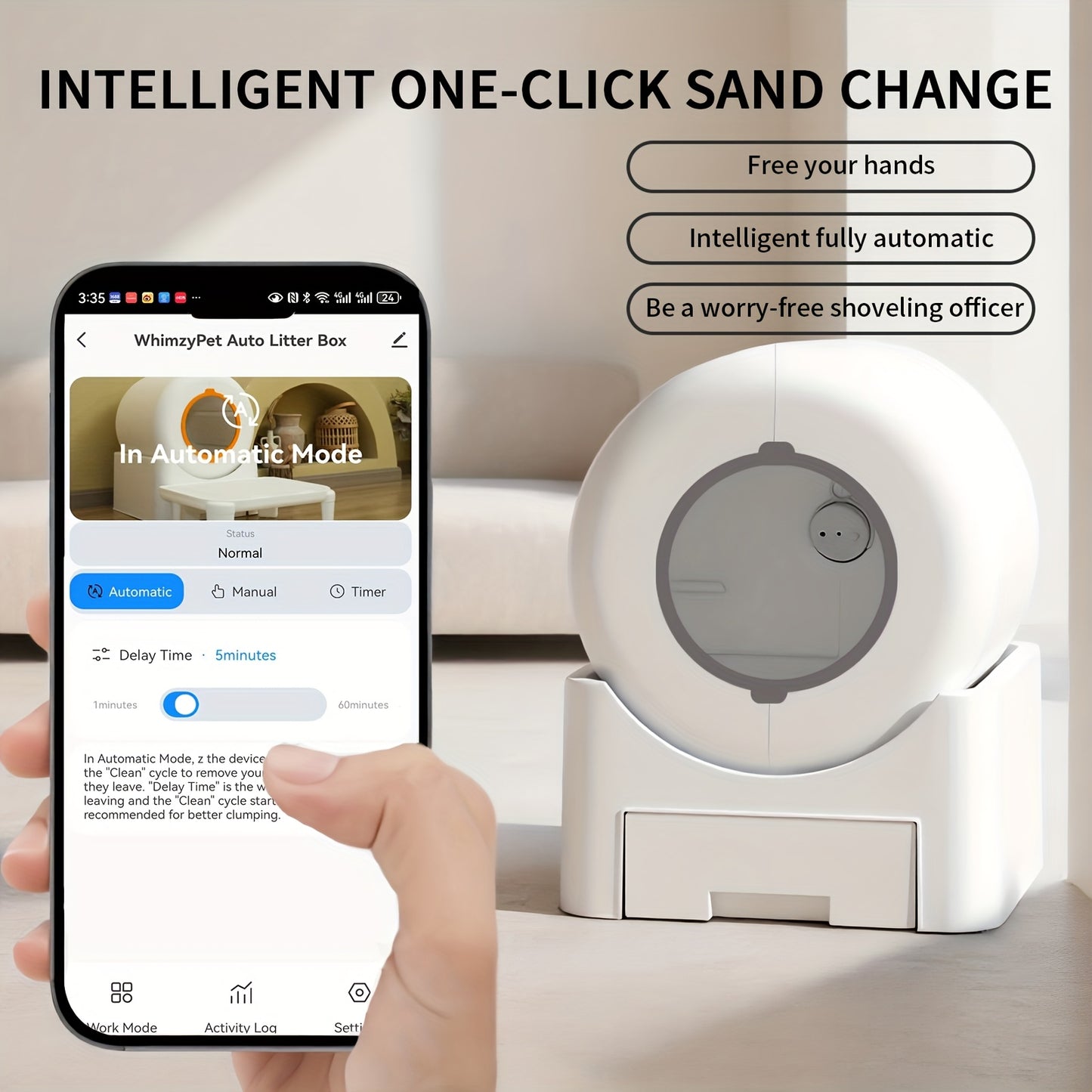 Vanch Smart Self-Cleaning Cat Litter Box Pro With WiFi App