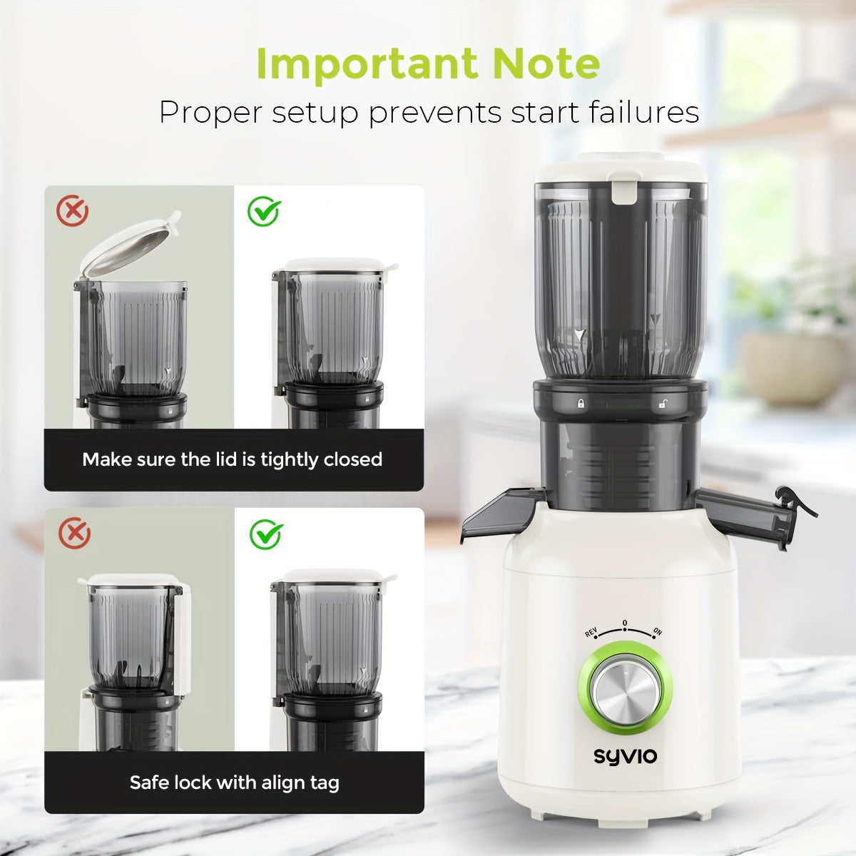 Syvio 3-speed Centrifugal Juicer, Featuring A 4.3-inch Wide Feed Chute For Whole Fruits And Vegetables, Delivers High Juice Yield. Includes 3 Interchangeable Strainers For Batch Juicing And Easy Cleaning.