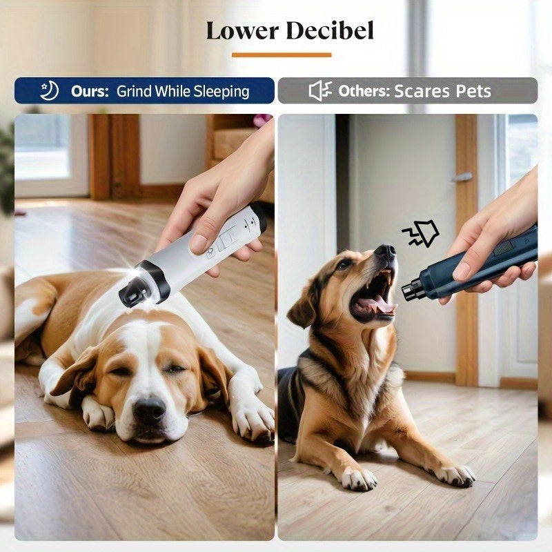 Pet Nail Trimmer LED Light With Visual Progress Display