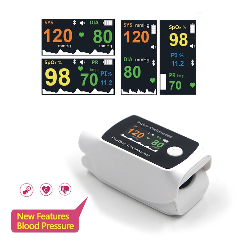 HD Pulse Oximeter BM1000B 2-In-1 Blood Pressure Monitor