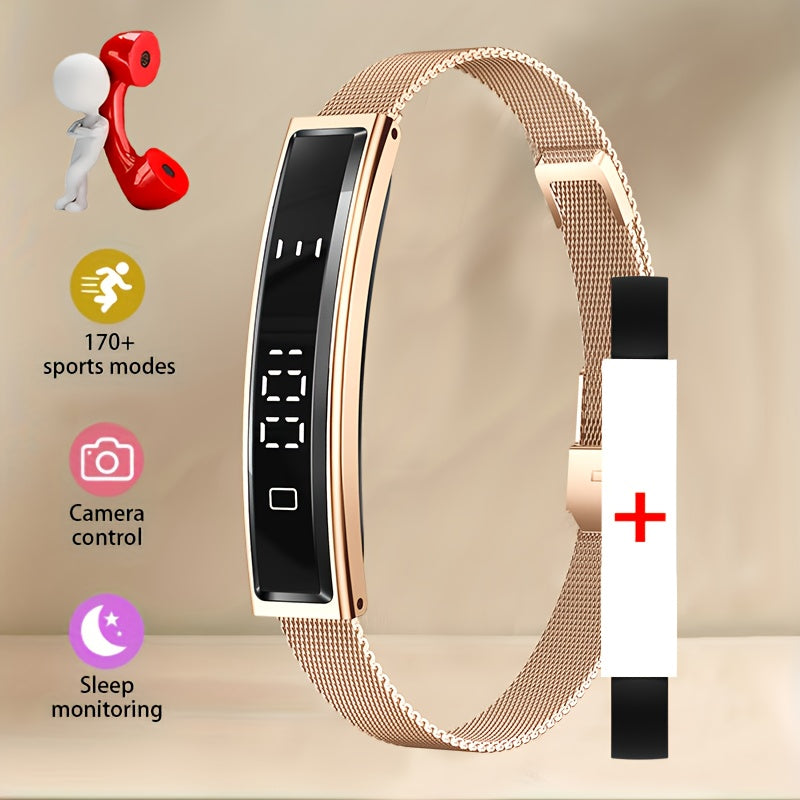 Intelligent Wristband Featuring a High-Definition Touchscreen, Made with a Zinc Alloy Casing, Equipped with a Sports Tracker And Step Counter - a Versatile Fitness Watch That Works with Both Iphone And Android, Has a USB Rech