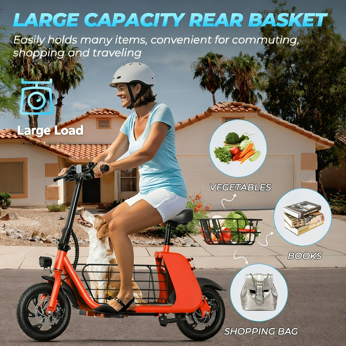 WindHorse Electric Scooter 450W Motor, 20 Mile Range, 15.5 MPH